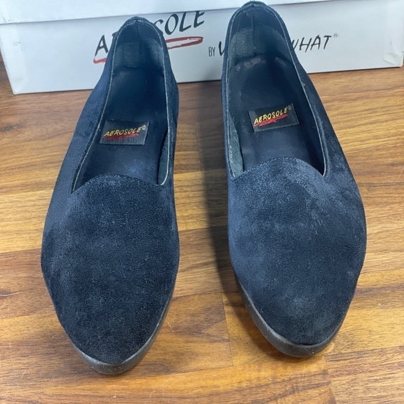 Vintage Aerosole Mo'Money Navy Loafer 7.5 - Picture 1 of 7